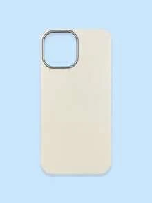 1pc 4-Color Optional Solid Color Lychee Texture Faux Leather Large Window Phone Case, Ins Premium Minimalist Business Solid Color Leather Texture, A Classic Black / B Beige White / C Premium Gray / D Caramel Brown, Faux Leather Matte Lens Raised Full Coverage Anti-Drop Soft Shell, Autumn/Winter Commute Versatile, Suitable For Personal Use And Gift; Compatible With IPhone Case & Galaxy Case, Compatible With IPhone 17 - Multicolor - View 136