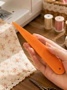 1 cây bút đánh dấu may xoay 3 trong 1 màu cam, dụng cụ đa năng cho vải và giấy: bút dập nổi, dụng cụ đánh dấu đường may chần bông, dụng cụ tạo nếp gấp giấy và tạo hình mép, phụ kiện may đo và thủ công giấy - Nhiều kiểu dáng - Xem 2