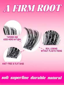 Miss Wink Mixed Lash Extensions Set, 8-16mm Mixed Lengths 0.07mm D Curl, 120pcs Voluminous Curly False Lashes, Suitable For DIY Lash Extensions, Daily Makeup Or Going Out - D - View 4