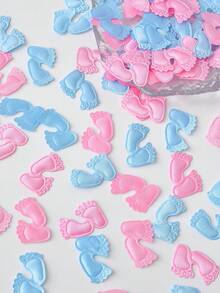 20pcs-Pink Blue Non-Woven Foot Party Confetti - Multi-color - View 1