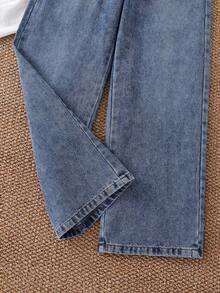 Boys' Summer Denim Jeans, New Fashion Style - Blue - View 5