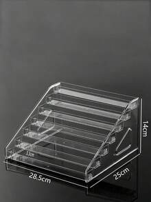 7-Tier/5-Tier/3-Tier Clear Acrylic Nail Polish Display Stand, Multi-Layer Display Rack, Cosmetic Organizer, Eyeglass Holder, Photo Frame, Jewelry Stand, Storage Box, For Home Living Room Office Decor, Bedroom Desktop Organization, Birthday Gift - Clear - View 10
