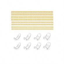 KLONKEE 8/16/24pcs Ring Size Measuring Tool, Suitable For Loose Rings, Invisible Ring Size Spacers (8 Sizes) And Spiral Ring Size Adjusters (Clear And Yellow), Non-Slip Ring Fitters, Comfortable Ring Tighteners For Men And Women - Ring Adjustment Pads - View 11