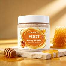 YURHERSU Honey Foot Scrub Exfoliating Foot Scrub Moisturizing Nourishing Foot Care Scrub 200g - Honey Foot Scrub - View 4