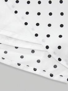 Women's Polka Dot Two Pieces Set Sexy Halter Top Skirt Casual Fall Outfits For Vacation Going Out Dating - White - View 10