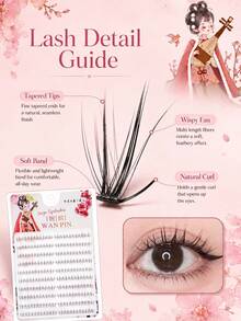 WANPIN WAN PIN Zhaojun 10-Row Natural Lower Eyelashes, 6mm B-Curl Fine Cluster False Eyelashes, Lightweight Soft And Slender, Creating Defined Single Lash Look, Seamless Comfortable Fit, Suitable For Daily Natural Eye Makeup - C - View 7