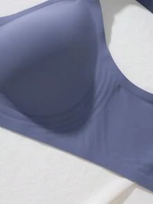 3件組果凍膠無鋼圈大尺碼內衣，可調節寬肩帶，親膚柔軟透氣舒適，背後排鉤式扣合，4排鉤，適合通勤與日常穿著，大尺碼女款內衣 - 彩色 - 查看 7