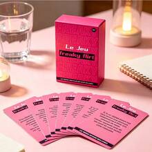 Freaky Flirt 18+ Adult Party Conversation Card Game, Fun Flirty Question Playing Cards For Ladies Night, Bachelorette & Sleepover Gathering, Hilarious Interactive Group Game For Girlfriends, Novelty Entertainment Gift For Women 2+ Players - View 1