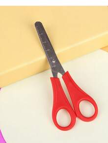 1 Pair Stainless Steel Scale Scissors - Cute Macaron Color DIY Scissors, Suitable For Paper Cutting, Perfect For School Or Office - Model a - View 14