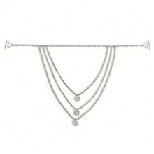Women's Fashionable Diamond-Encrusted Shoulder Chain Necklace, Multi-Layered Shoulder Ornament Jewelry, Metal Shoulder Strap Body Chain - Multiple Styles - View 8