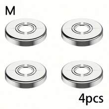4pcs/Set Split Shower Faucet Decorative Cover, Stainless Steel Material, Round Independent Non-Removable Decorative Cover, Easy Installation Without Drilling (Opening Size 20-32mm), Durable And Rust-Proof, Ideal Choice For Pipe Maintenance - Silver - View 16