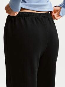 Nike Women's AS W NK STDO FLC LW MR STD OH Knit Long Pants IM8107-001 - Black - View 4