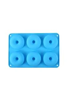 1/2 buah Cetakan Donat Silikon 6 Rongga, Cetakan Kue Bulat untuk Membuat Makanan Penutup, Roti, Cokelat, Kue Pastri, Bagel, Aksesori Kue Dapur Silikon Lembut, Baki Makanan Penutup Mudah Dilepas, Cocok untuk Memanggang di Rumah, Pesta, Hadiah Liburan - View 14