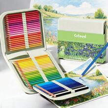 Set Pensil Warna Berbasis Minyak Profesional Isi 72 Buah, Pensil Seni dengan Saturasi Tinggi dan Hasil Blending Halus, Kit Premium dengan Tas Jinjing Nilon Berresleting Warna Hijau Mint, Tersedia dalam Warna Hitam & Hijau Mint, Untuk Seniman Mewarnai & Menggambar - Pensil warna - View 11