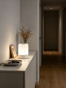 LED Bedside Night Light, Cylindrical Dimmable Warm Atmosphere Lamp, Portable Bedside Light, Suitable For Baby Night Feeding, Bedroom Dorm Home Decor - One Size Fits All - View 6