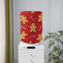 1pc Cookie Man Snowflake Shaped Decorative Dust-Proof Water Bucket Lid, Dust-Proof Decorative Cover, Water Bucket Dispenser Lid, Water Bucket Lid, Household Dust-Proof Cover, Reusable - View 2