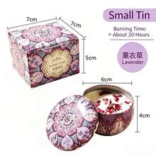 1/4/6/12pcs Plant Soy Wax Dried Flower Scented Candle Gift Set, Soy Wax Jar Candles Aromatherapy Candles, Create Romantic Atmosphere, Suitable For Wedding, Holiday Or Thank You Gifts, Perfect Decoration For Home And Bedroom Spaces, Wedding Decor, Ramadan Gift - Tinplate Can - View 11