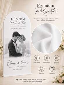 Vỏ bọc vải co giãn tùy chỉnh, bộ khung vòm tiệc độc thân đám cưới bằng polyester co giãn tùy chỉnh, phù hợp cho khung phông nền tròn, sinh nhật, tiệc theo chủ đề, trang trí tiệc, phông nền chụp ảnh, tiệc mừng em bé, Chiara - Nhiều màu - Xem 2