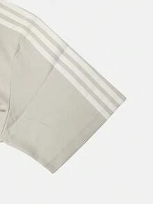 Adidas Men's M VERB TEE1 Short Sleeve Knit Collarless T-Shirt TLE1234 - Beige - View 6