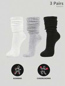 1/3 Pairs Fashionable Men's Foam Warm Socks, Suitable For All Seasons, Including Hollow Knit Socks, Open Toe Socks, Comfortable And Breathable, Classic European Design, With Elastic Knee Support, Men's Mid-Short Socks, Elastic Socks, Casual Socks, Suitable For All Seasons - Multicolor - View 8