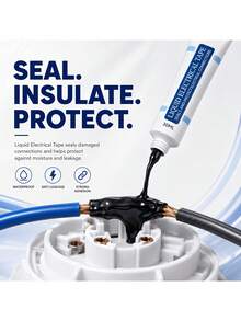 1.01oz Liquid Electrical Tape, Wire And Cable Insulation Coating, Wire Joint Repair Sealant, Circuit Board Component Protection, Tool Parts - A - View 2