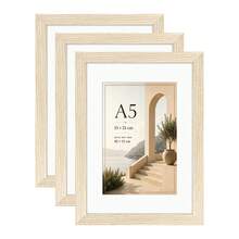 Mosearon 3pcs/1pc Solid Wood Photo Frame - A3, A4, 30x40CM, Multiple Sizes. Home Decor Photo Frame - Can Be Hung On Wall Or Placed On Table. Perfect For Portraits, Landscape Photos And Birthday Photos. Great Gift For Friends. - Solid Wood Photo Frame - View 30
