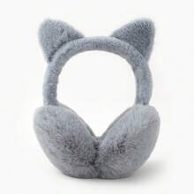 1pc Girls Bow Heart Plush Warm Ear Muffs - Multicolor - View 11