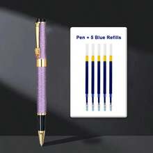 Luxurious Neutral Pen - Elegant Metal Signature Pen / Smooth Writing / Suitable For Office Use, Business Gifts And Professional Signatures (Adult Administrative Pen) - Pen - View 12