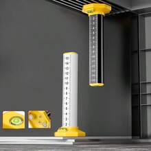 Magnetic Ceiling Leveling Ruler, Aluminum Alloy Equal Height Marking Ruler With Bubble Level, High‑Precision Graduated Scale Measuring Tool For Suspended Ceiling Keel Tile Laying Construction Work - Contour Scale - View 9