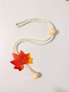 Maple Leaf Decorated Curtain Tiebacks, Adjustable Design With Pendant, Suitable For Bedroom, Study, Living Room, Bathroom, And Home Curtain Decoration - Maple Leaf - View 8