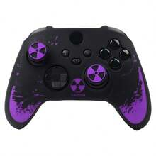Black Red Radioactive Warning Sign Splatter Controller Skin Cover Compatible With Xbox Series X Wireless Controller, RALAN 1 Controller Protector Case+2 Customised Thumb Grips Caps - View 13