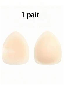 1/2 Pairs Of Triangular Silicone Invisible Lifting Bra Pads, With Anti-Slip Self-Adhesive Upper Support Lining And Seamless Seamless Design. Perfect For Wearing With Summer Dresses, Swimsuits And Beach Vacations. - Multicolor - View 8