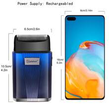 Hatteker 1 máy cạo râu điện cầm tay nam, dùng tại nhà, sạc USB, đầu lưỡi đơn, nhỏ gọn, có chức năng làm trắng - Nhiều màu - Xem 2