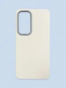 1pc 4-Color Optional Solid Color Lychee Texture Faux Leather Large Window Phone Case, Ins Premium Minimalist Business Solid Color Leather Texture, A Classic Black / B Beige White / C Premium Gray / D Caramel Brown, Faux Leather Matte Lens Raised Full Coverage Anti-Drop Soft Shell, Autumn/Winter Commute Versatile, Suitable For Personal Use And Gift; Compatible With IPhone Case & Galaxy Case, Compatible With IPhone 17 - Multicolor - View 29