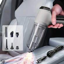 Penyedot Debu Genggam 12V untuk Mobil, Kabel Daya Sepanjang 3M & Berbagai Aksesoris untuk Membersihkan Interior Mobil - terhubung - View 5