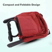 Red Portable High Chair With Table Clamp System: Easy To Install, Foldable, Sturdy, And Very Secure (Compatible With Tables 0.8 To 3.3 Inches Thick). - Red - View 4