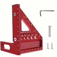 3D Multi-Angle Woodworking Square With Marking Tool, 22.5-90 Degree Drawing Ruler With Needle, Precision Woodworking Protractor, Suitable For Woodworkers, Crafters And DIY, Ideal Gift - MM - View 11