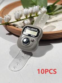 Mini Electronic Finger Counter/Ring-Shaped Manual Counter, Random Color Tasbih, Compact & Cute, Easy To Use, Suitable For Knitting, Prayer Counting, Etc. - Multicolor - View 37