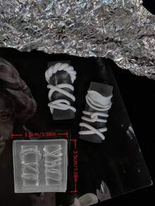 Ins Ring Nail Art Tool High Definition Transparent High Transparency 3D Silicone Nail Decoration DIY Mold - Clear - View 12