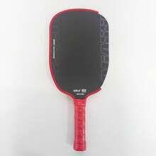 AGASSI 16mm Professional Competitive Racquet, Matte Finish, Red And White Color Design, Pickleba, 16mm Core Material, Comfortable Grip, Shock Absorption And Cushioning. - Single Racket - View 2