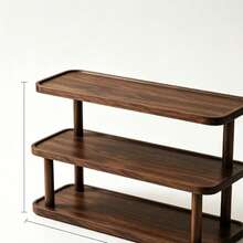 Wooden 3-Tier Spice Rack Kitchen Countertop Storage Organizer Desktop Seasoning Shelf - View 5