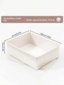 1pc Home Use Lidded Underwear & Socks Divider Storage Box, Cosmetic Storage Box, Wardrobe Storage Box, Underwear & Socks Compartment Storage Box, Miscellaneous Storage Box, Travel Essentials, Room Decor - View 9