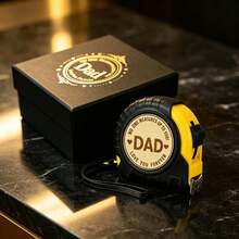 1pc Tape Measure Gift For Dad - Inch And Centimeter Units, Shockproof, Thickened Design, High Precision, Durable Steel Tape Measure With Locking Function, Perfect Touching Gift For Father's Day, Birthday, Christmas - Craftsman Woodworking Tool - Multicolor - View 3