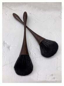 1pc Nail Dust Brush, Suitable For Nails, Blush, Loose Powder, Makeup, Etc., Ideal Choice For Acrylic Nail Tools. - Maroon - View 3