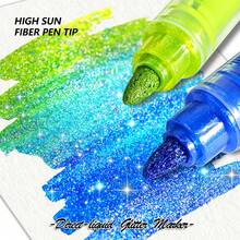 Guangna New 20 Colors Glitter Markers, Smooth Writing With Sparkling Effect, Suitable For Your Special Art Creation & Painting, Especially Perfect For Holiday, Birthday Gift Writing - Sets - View 6