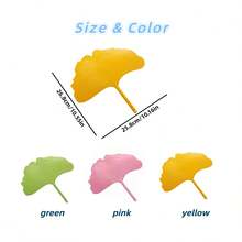 1/3pcs Cooling Fans, Durable Highly Attractive Summer Essential, Student Artistic Style Round Fan, Ginkgo Leaf Fan - Multicolor - View 9