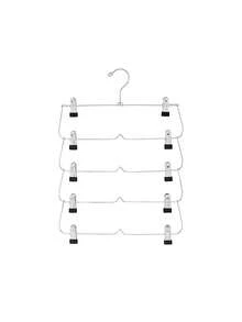 Multi-Layer Pants Hanger Non Slip Pants Hangers Multifunctional Clothing Rack Closet Storage Organizer Holds Multiple Garments Vertically Space-Saving Wardrobe Organizer For Scarves Jeans And Pants Bedroom Home Storage Accessories Essentials - Multicolor - View 11