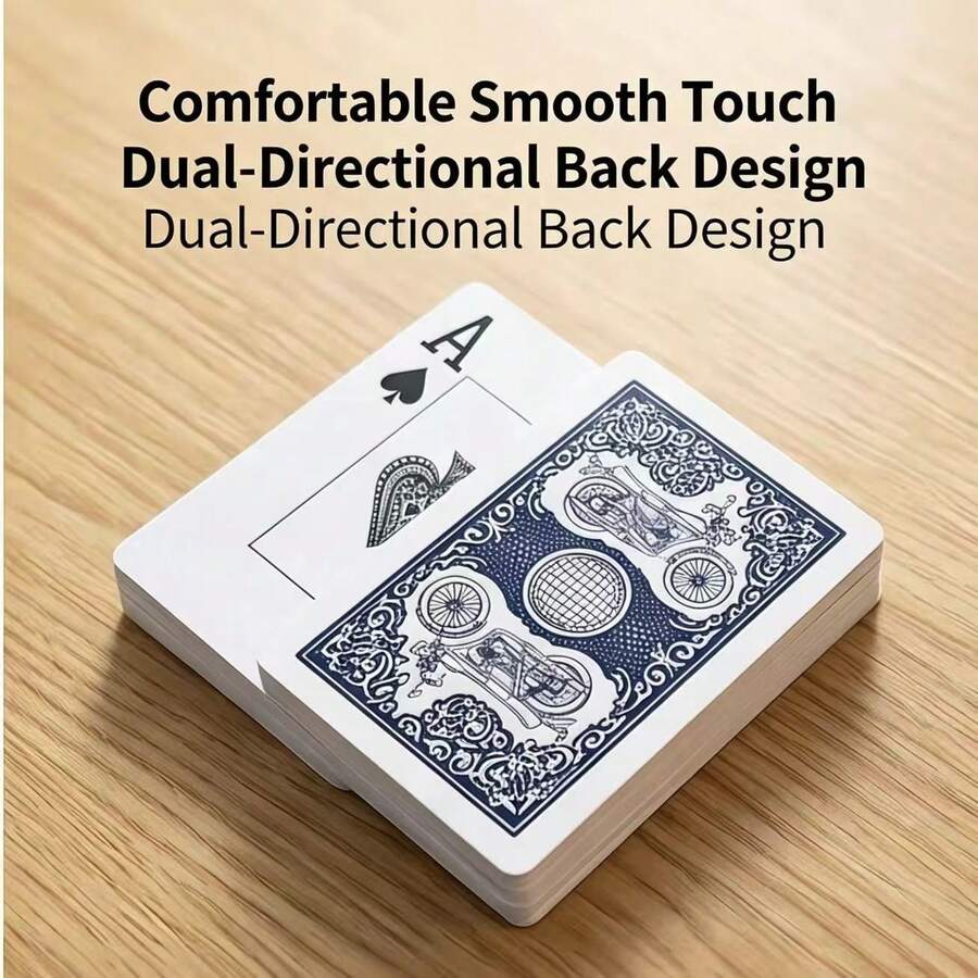 1pc Deck Of Poker Cards, Specially For Texas Hold'em, Thick And Sturdy, Durable Game Accessory, Great For Family Fun, Club Games, Or Party Favors. Can Also Be A Gift, Suitable For Drinking Games, Birthdays, Weddings, And More. Colors Are Random. - Multicolor - View 1