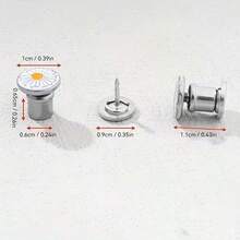 4/8 Pcs Trouser Leg Shortening Invisible Fixing Clips, Prevent Trouser Legs From Dragging, Anti-Drag Hemming Buckle, Invisible No-Sew Fixing Clips, Suitable For Sun Hats, Bucket Hats, Jeans, Trousers, Anti-Slip Clothing Accessories - Multi-color - View 10