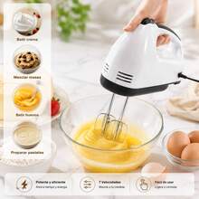 7-Speed Hand Mixer, Turbocharged Hand Mixer, Kitchen Mixer Includes 4 Mixing Beaters - Multicolor - View 1